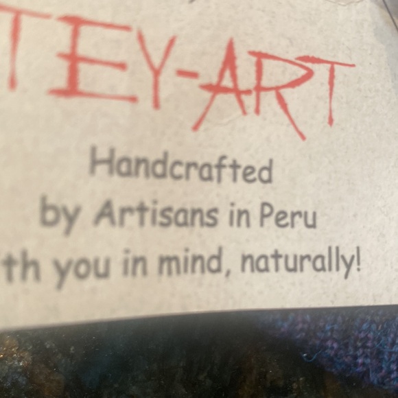 TEY-ART 100% alpaca  Floral Knit Hat/Beanie?NWTs